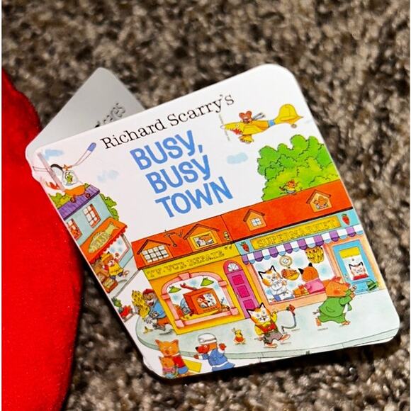 Richard Scarry Busy, Busy Town Book & Plush Lowly Worm Character (NWT) - Picture 3 of 6